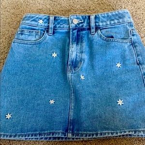 pacsun jean skirt